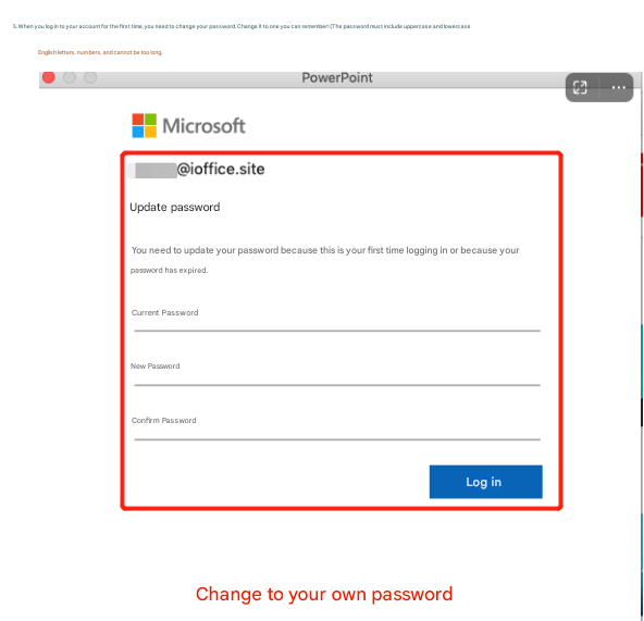 Change password