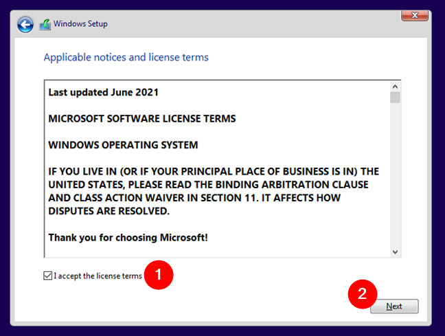 Disk partition screen