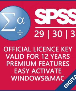 IBM SPSS Statistics 29/30/31 | Genuine License | 12-Year Activation | Win & Mac